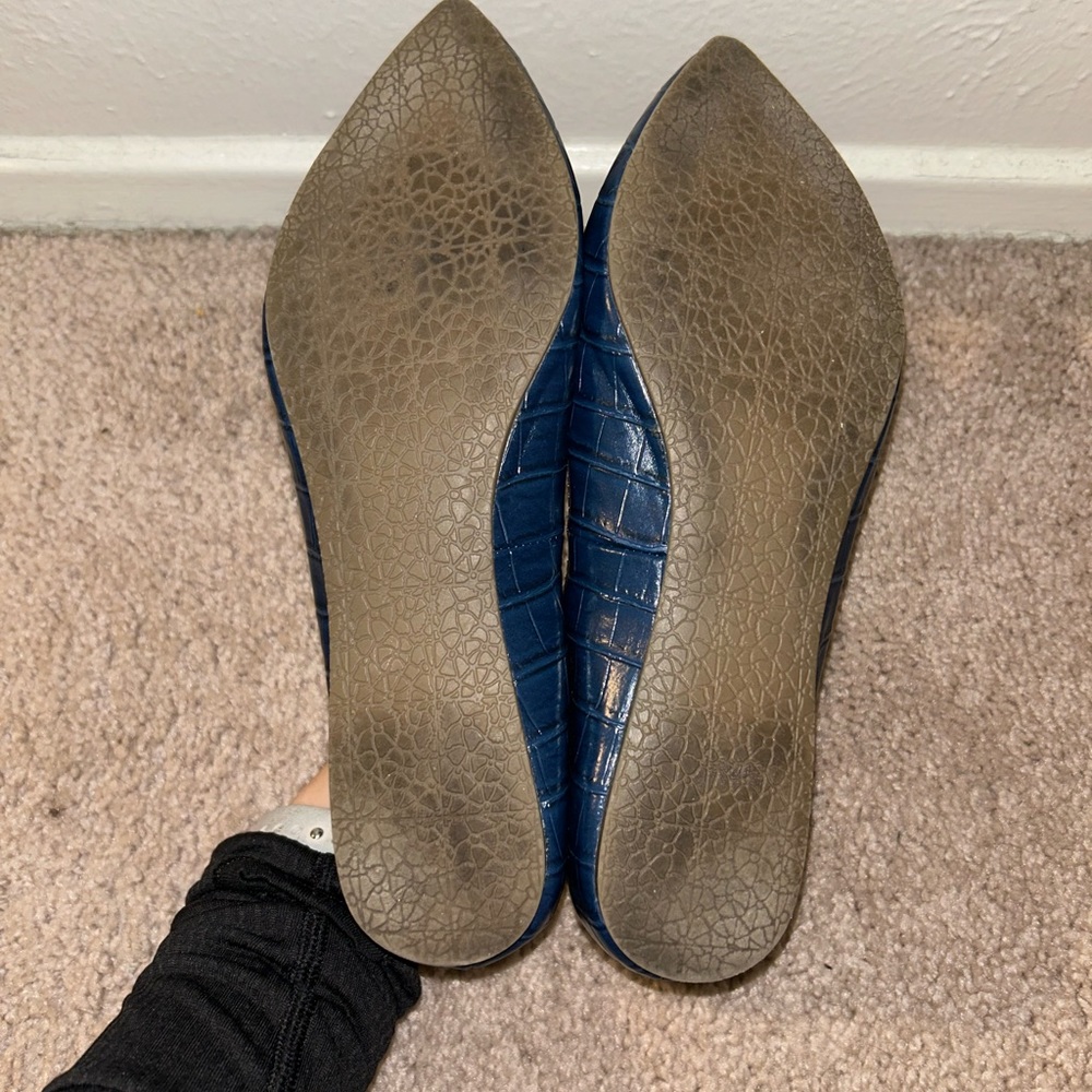 Steve Madden Navy Croc-Patterned Flats - image 4